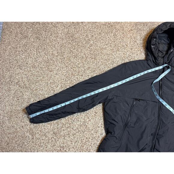 American Eagle Black, Hooded jacket/Coat Men's Large, Black, Zip Up, midweight - Picture 6 of 13